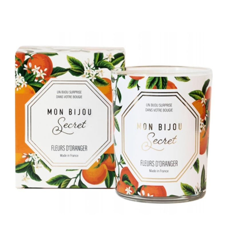 Vonná svíčka 40h se šperkem Pomerančový květ CROFO100 Troli