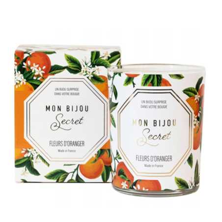 Vonná svíčka 40h se šperkem Pomerančový květ CROFO100 Troli