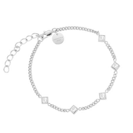 Něžný náramek s čirými krystaly JBCPS-J1173 Rosefield