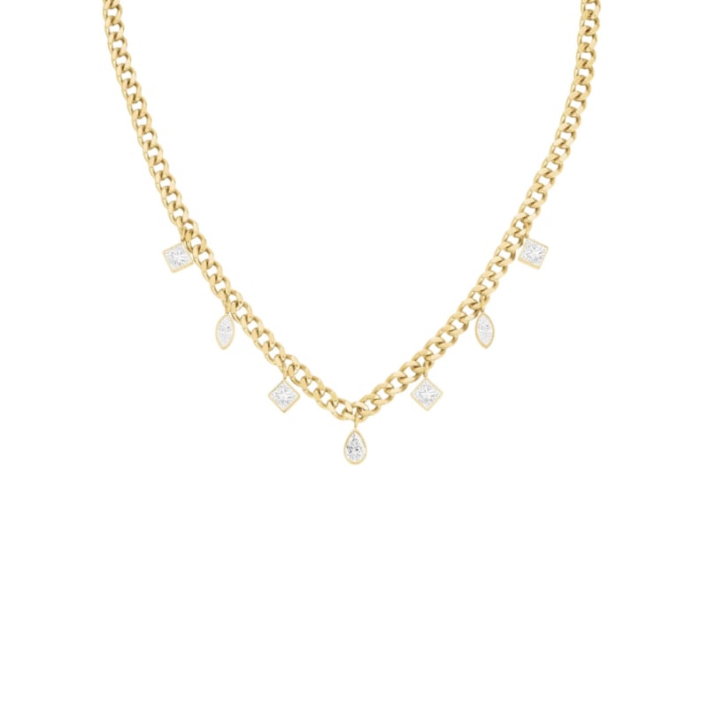 Pozlacený ocelový náhrdelník s přívesky JNMCG-J1178 Rosefield