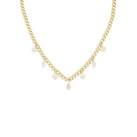 Pozlacený ocelový náhrdelník s přívesky JNMCG-J1178 Rosefield