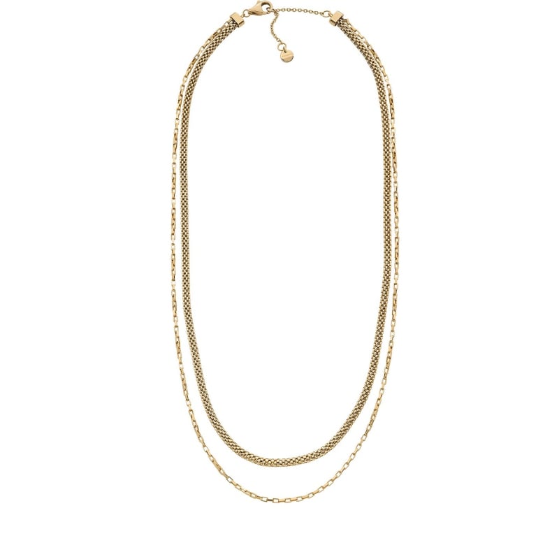 Dvojitý pozlacený náhrdelník Merete SKJ1860710 Skagen