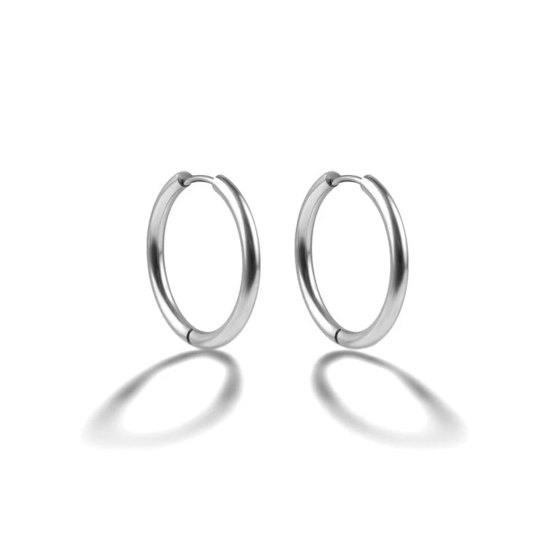 Elegantní kruhy z oceli EWE25039S Emily Westwood / Průměr: 2,1 cm Elegantní kruhy z oceli EWE25039S Emily Westwood / Průměr: 2,1 cm