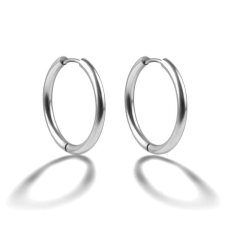 Elegantní kruhy z oceli EWE25039S Emily Westwood / Průměr: 2,1 cm