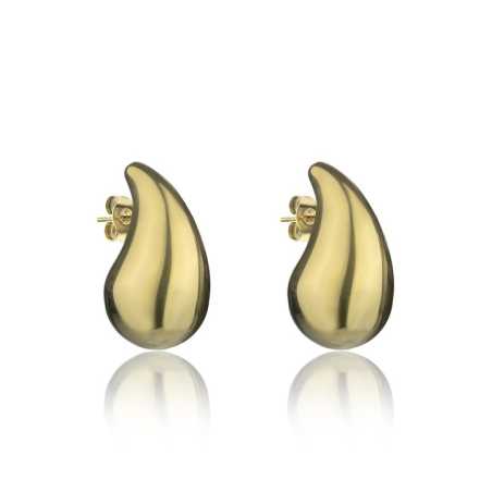 Nadčasové pozlacené náušnice Tear Drop MCE24033G Marc Malone