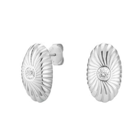 Výrazné ocelové náušnice Solitaire JEBTG-J1203 Rosefield