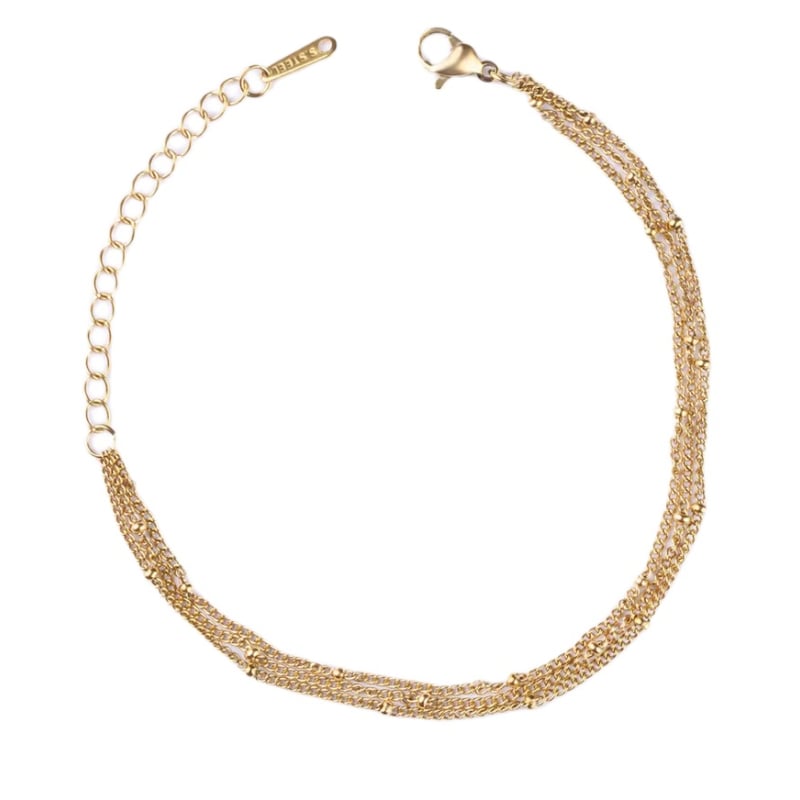 Trojitý pozlacený náramek Myelisse EWB250358G Emily Westwood