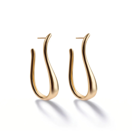 Módní pozlacené náušnice Zenya MCE250341G Marc Malone