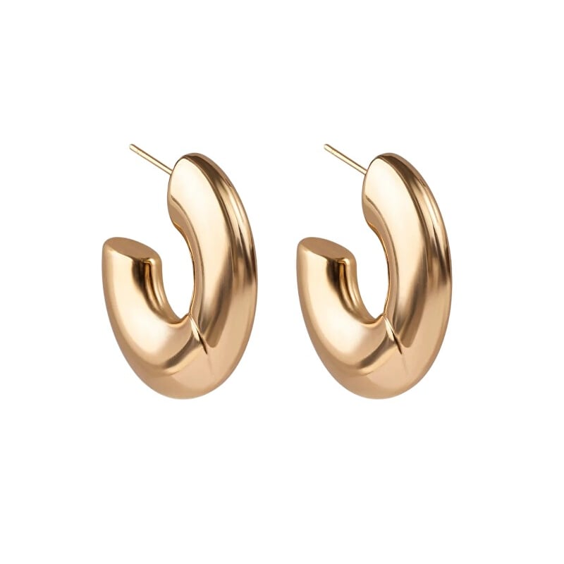 Výrazné pozlacené kruhy Drift MCE250344G Marc Malone