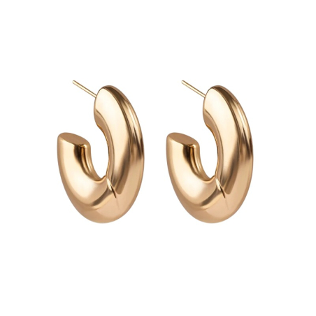 Výrazné pozlacené kruhy Drift MCE250344G Marc Malone