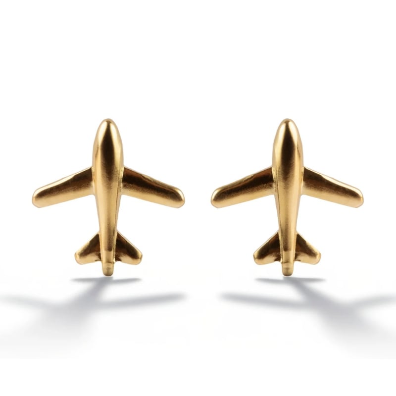 Pozlacené náušnice Letadla Solan MCE250302G Marc Malone Pozlacené náušnice Letadla Solan MCE250302G Marc Malone