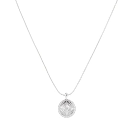 Třpytivý ocelový náhrdelník s přívěskem Solitaire JNBCS-J1207 Rosefield