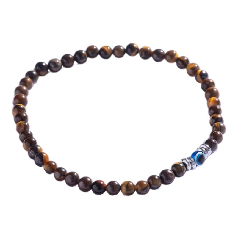 Korálkový náramek s tygřím okem pro muže MCGB5093 Marc Malone Korálkový náramek s tygřím okem pro muže MCGB5093 Marc Malone