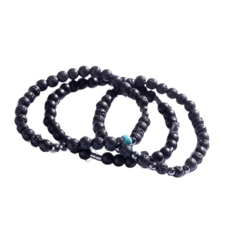 Sada tří korálkových náramků s minerálními kameny MCGB5089 Marc Malone