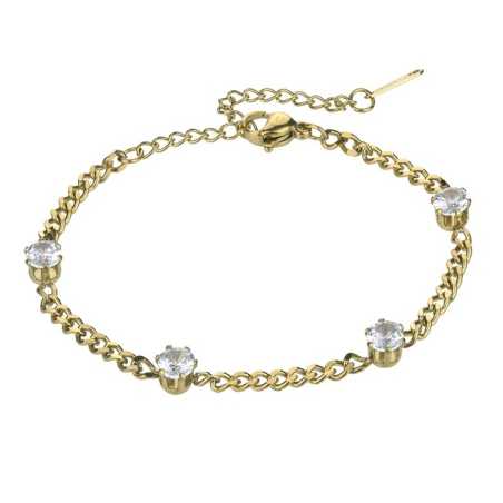 Pozlacený náramek s čirými zirkony Amelia MCB24032G Marc Malone