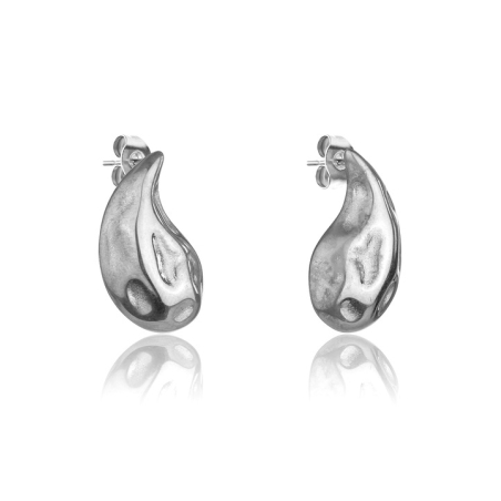 Stylové ocelové náušnice Tear Drop MCE24030S Marc Malone