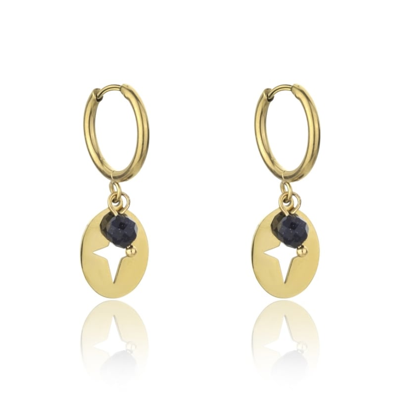 Stylové visací náušnice z pozlacené oceli EWE23044G Emily Westwood Stylové visací náušnice z pozlacené oceli EWE23044G Emily Westwood