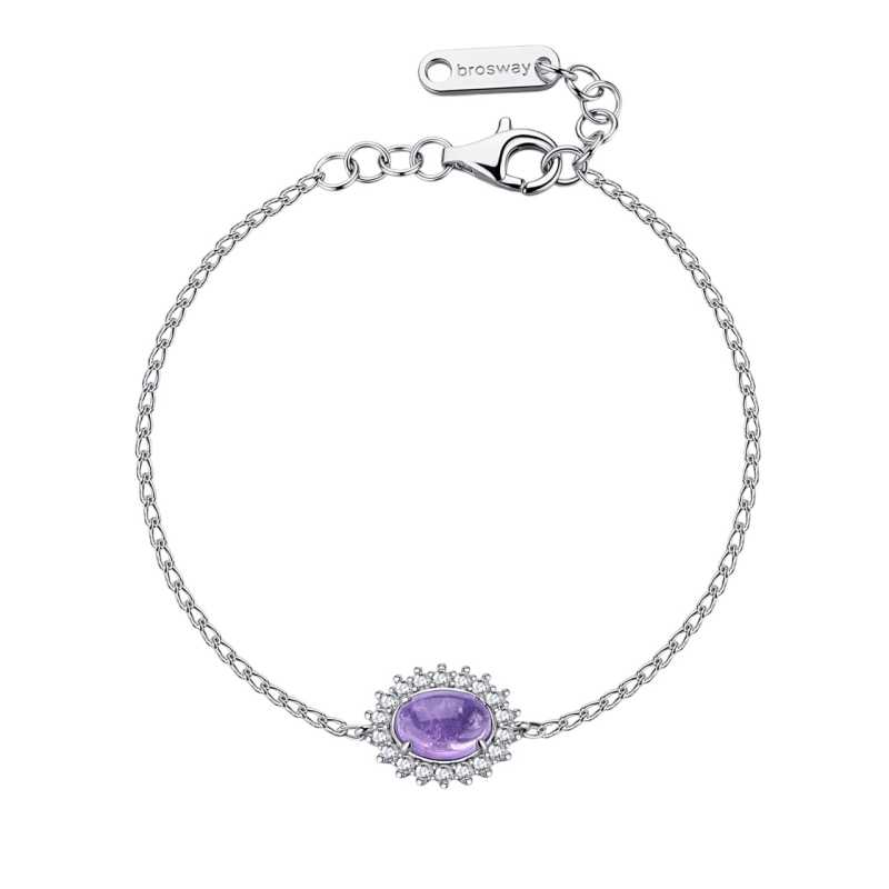 Stříbrný náramek s ametystem a zirkony Fancy Magic Purple FMP128 Brosway Stříbrný náramek s ametystem a zirkony Fancy Magic Purple FMP128 Brosway