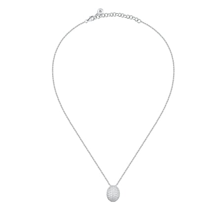 Blyštivý stříbrný náhrdelník pro ženy Pave` SAZB06 Morellato