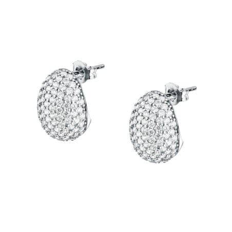 Oslnivé stříbrné náušnice Pave` SAZB16 Morellato