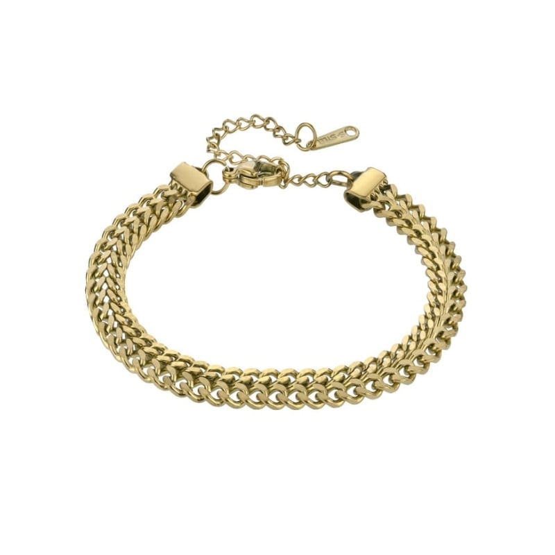 Elegantní pozlacený náramek z oceli MCB24027G Marc Malone Elegantní pozlacený náramek z oceli MCB24027G Marc Malone