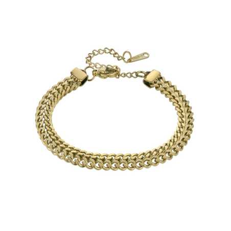 Elegantní pozlacený náramek z oceli MCB24027G Marc Malone