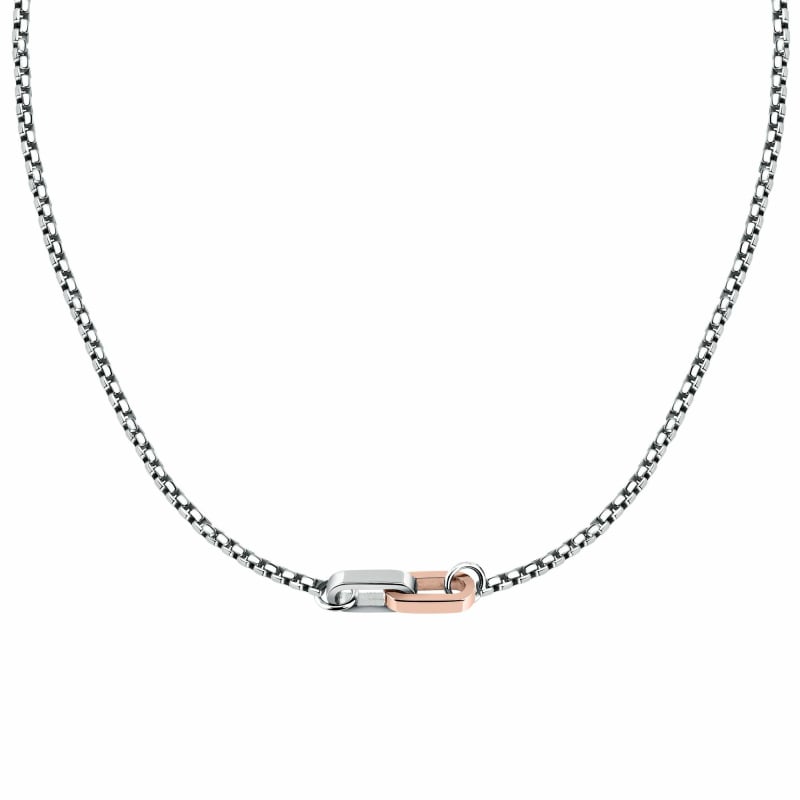 Pánský bicolor náhrdelník z oceli Motown SABY11 Morellato