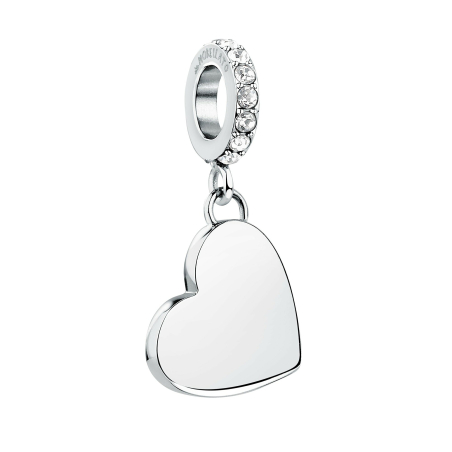 Ocelový přívěsek Srdce s krystaly SCZ1406 Morellato