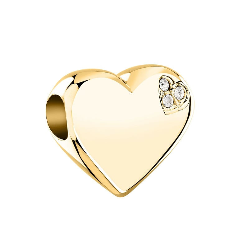 Srdíčkový pozlacený korálek Drops SCZ1409 Morellato