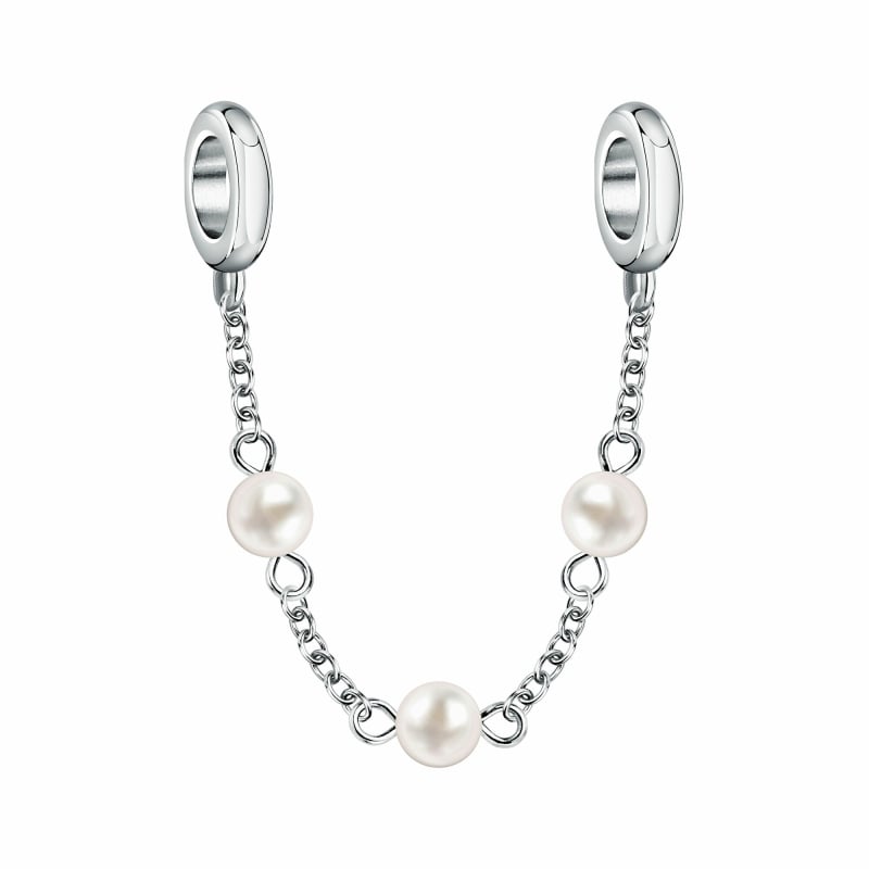 Luxusní bezpečnostní řetízek s perličkami Drops SCZ1412 Morellato Luxusní bezpečnostní řetízek s perličkami Drops SCZ1412 Morellato