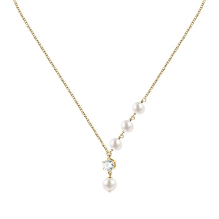 Elegantní náhrdelník s pravými perlami a zirkonem Perla SXU56 Morellato