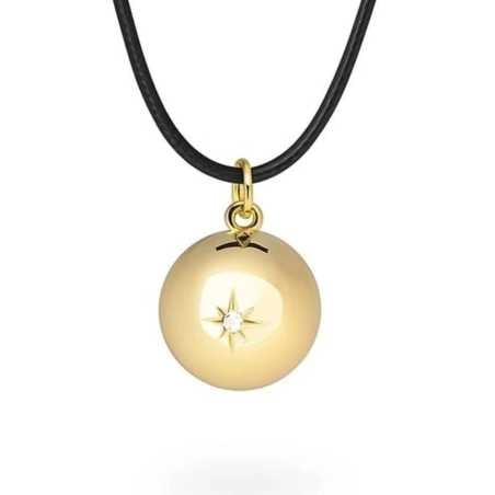 Dlouhý dámský náhrdelník s pozlacenou rolničkou Astra ASZ20 Mummy Bell