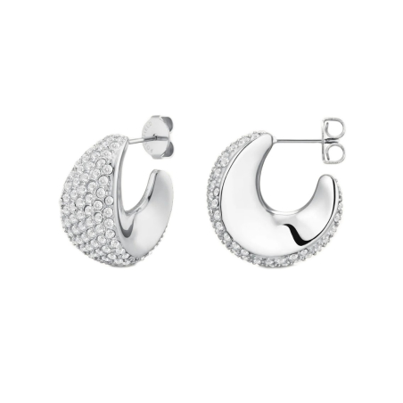 Blyštivé kruhy z oceli Pavé JEPMS-J1225 Rosefield