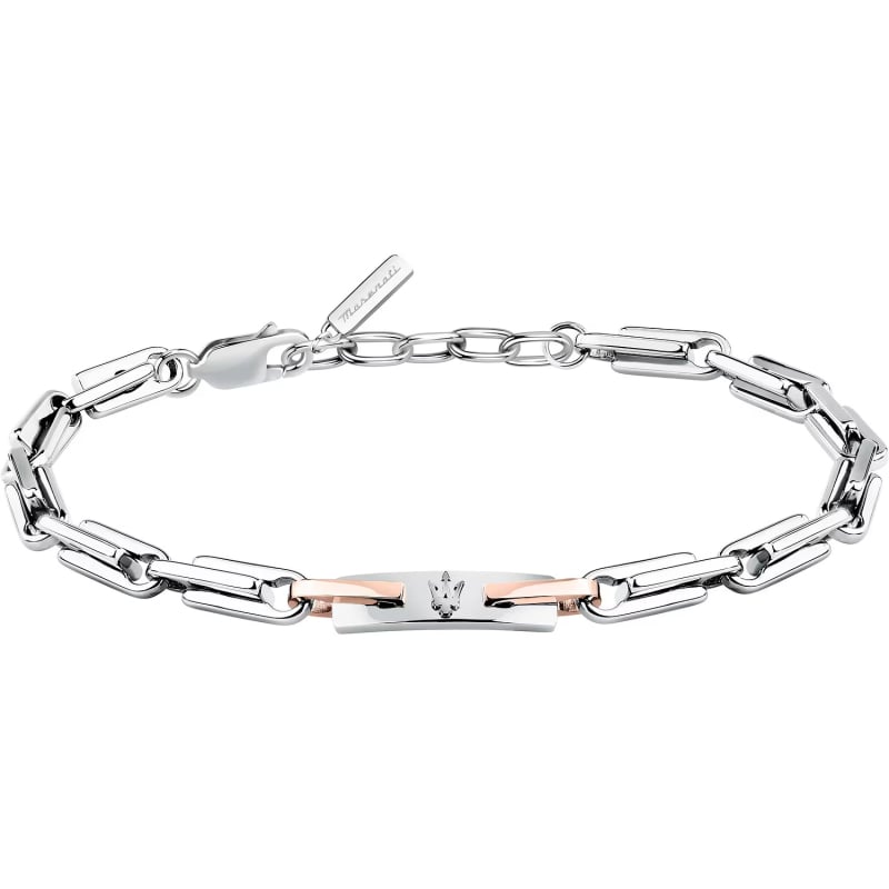 Moderní pánský bicolor náramek z oceli Iconic JM425AVD107 Maserati