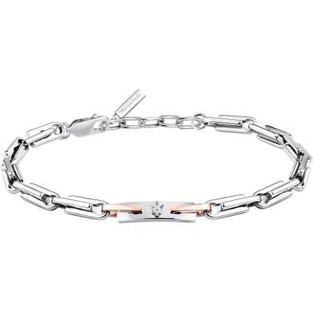 Moderní pánský bicolor náramek z oceli Iconic JM425AVD107 Maserati