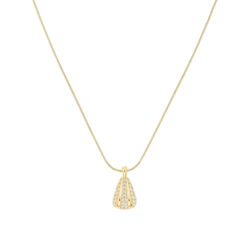 Elegantní pozlacený náhrdelník s krystaly Pavé JNPSG-J1231 Rosefield