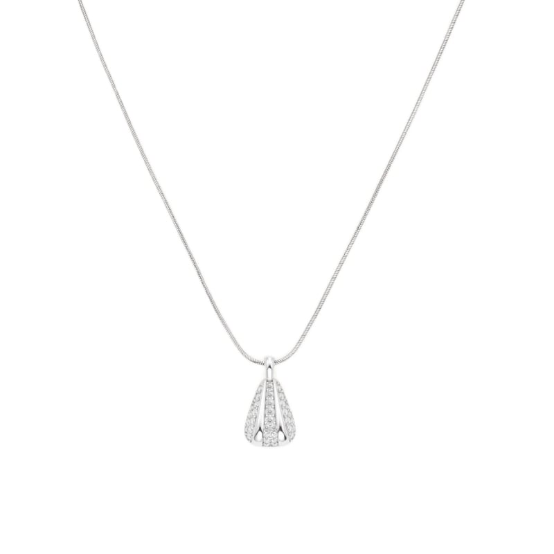 Elegantní ocelový náhrdelník s krystaly Pavé JNPSS-J1232 Rosefield