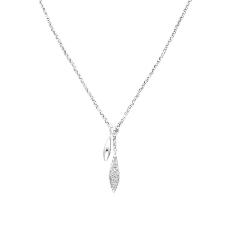 Ocelový flexibilní náhrdelník s krystaly Pavé JNPLS-J1234 Rosefield