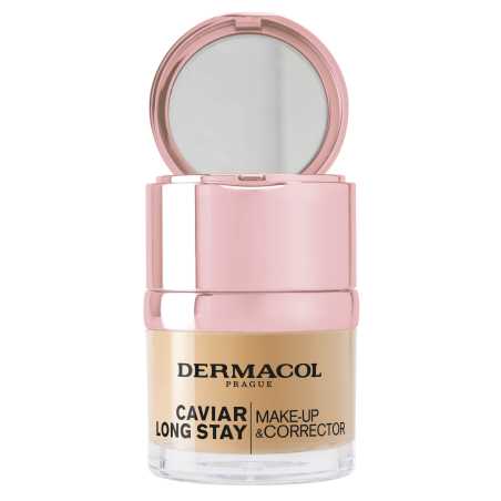 Dlouhotrvající make-up s výtažky z kaviáru a zdokonalovací korektor Dermacol / Odstín: 2 Fair - 30 ml