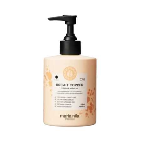 Jemná vyživující maska bez permanentních barevných pigmentů 7.40 Bright Copper (Colour Refresh Mask) Maria Nila - 300 ml
