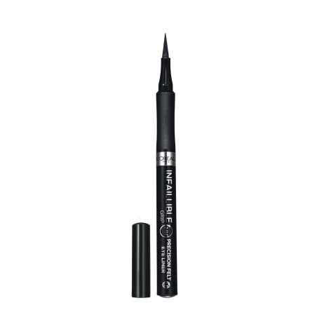 Linka na oči Infaillible Grip 24H Precision Felt (Eye Liner) L'Oréal Paris / Odstín: Black - 1 ml
