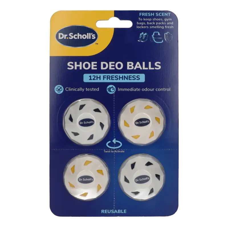 Osvěžující kuličky do obuvi (Shoe Deo Balls) Scholl - 4 ks