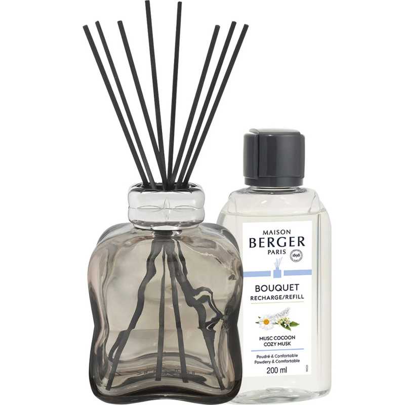 Dárková sada aroma difuzér Cosy Brown + náplň Cozy Musk Maison Berger Paris - 200 ml