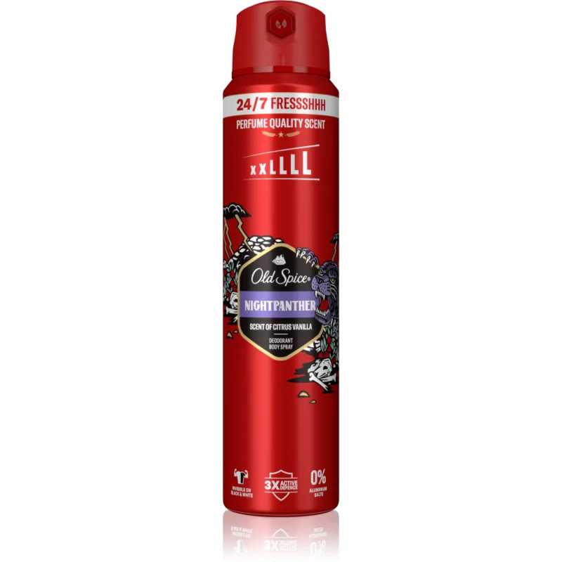 Deodorant ve spreji NightPanther (Deodorant Body Spray) Old Spice - 250 ml Deodorant ve spreji NightPanther (Deodorant Body Spray) Old Spice - 250 ml