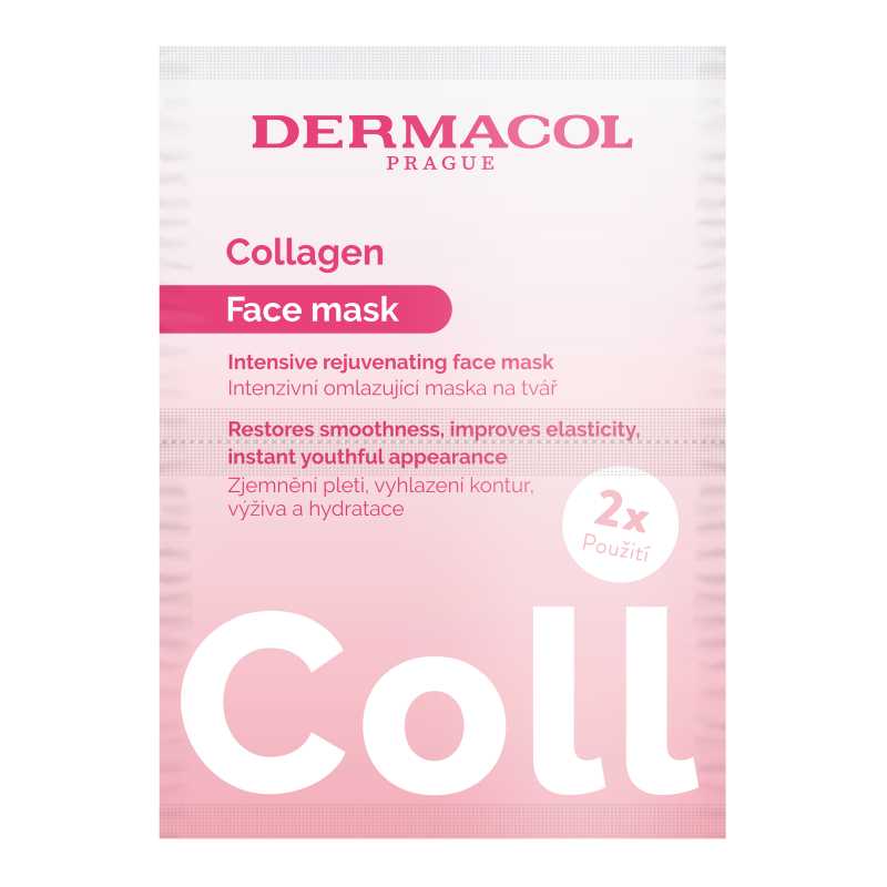 Omlazující pleťová maska Collagen (Face Mask) Dermacol - 2 x 8 ml Omlazující pleťová maska Collagen (Face Mask) Dermacol - 2 x 8 ml