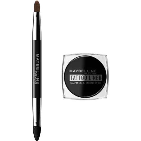 Gelová oční linka (Tatto Liner) Maybelline / Odstín: Black - 3 g
