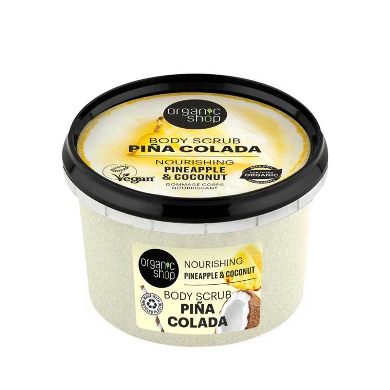 Vyživující tělový peeling Piña Colada Ananas a kokos (Nourishing Body Scrub) Organic Shop - 250 ml Vyživující tělový peeling Piña Colada Ananas a kokos (Nourishing Body Scrub) Organic Shop - 250 ml