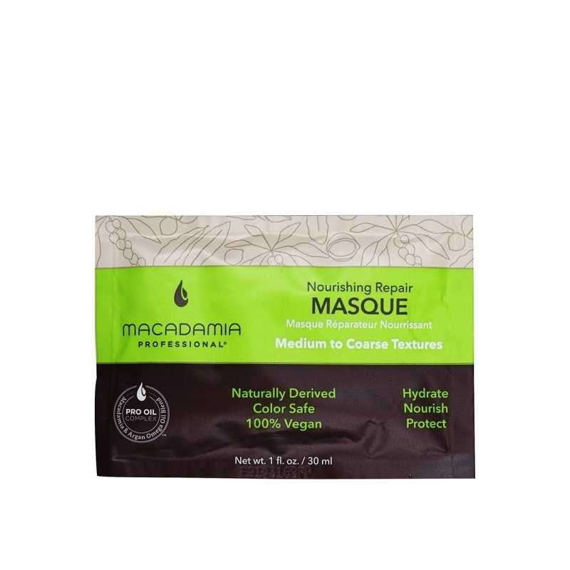 Vyživující maska na vlasy s hydratačním účinkem Nourishing Repair (Masque) Macadamia - 30 ml Vyživující maska na vlasy s hydratačním účinkem Nourishing Repair (Masque) Macadamia - 30 ml