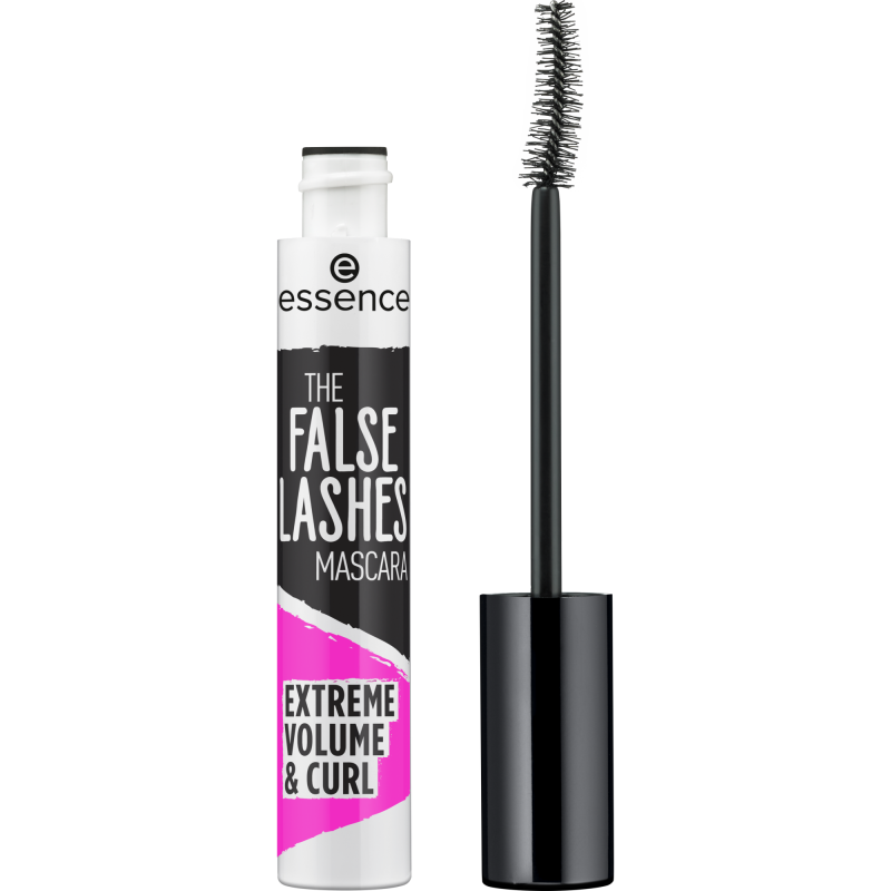 Objemová řasenka The False Lashes Extreme Volume & Curl (Mascara) Essence / Odstín: Black - 10 ml