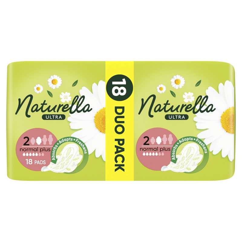 Dámské hygienické vložky Ultra Normal Plus Duo Naturella - 18 ks Dámské hygienické vložky Ultra Normal Plus Duo Naturella - 18 ks